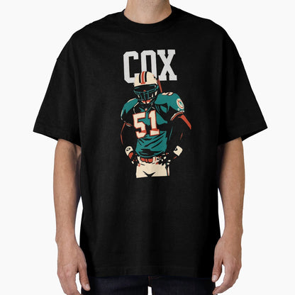 Brian Cox 51 Miami Dolphins Art T-Shirt - Custom Art Print Unisex - T-Shirt, Sweatshirt, Hoodie