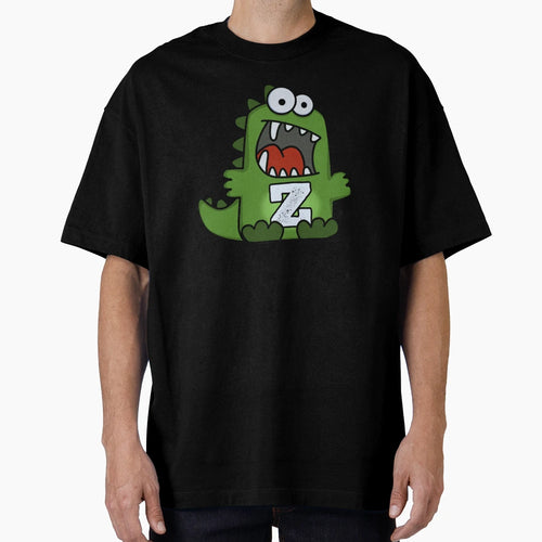 Alphabet Letter Z Rawrsome Green T-Shirt - Graphic Print for Adults - T-Shirt, Sweatshirt, Hoodie