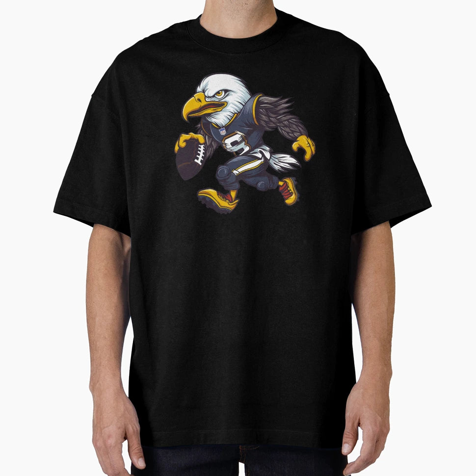 Us Bald Eagle Football T-Shirt - Custom Art Print Unisex - T-Shirt, Sweatshirt, Hoodie