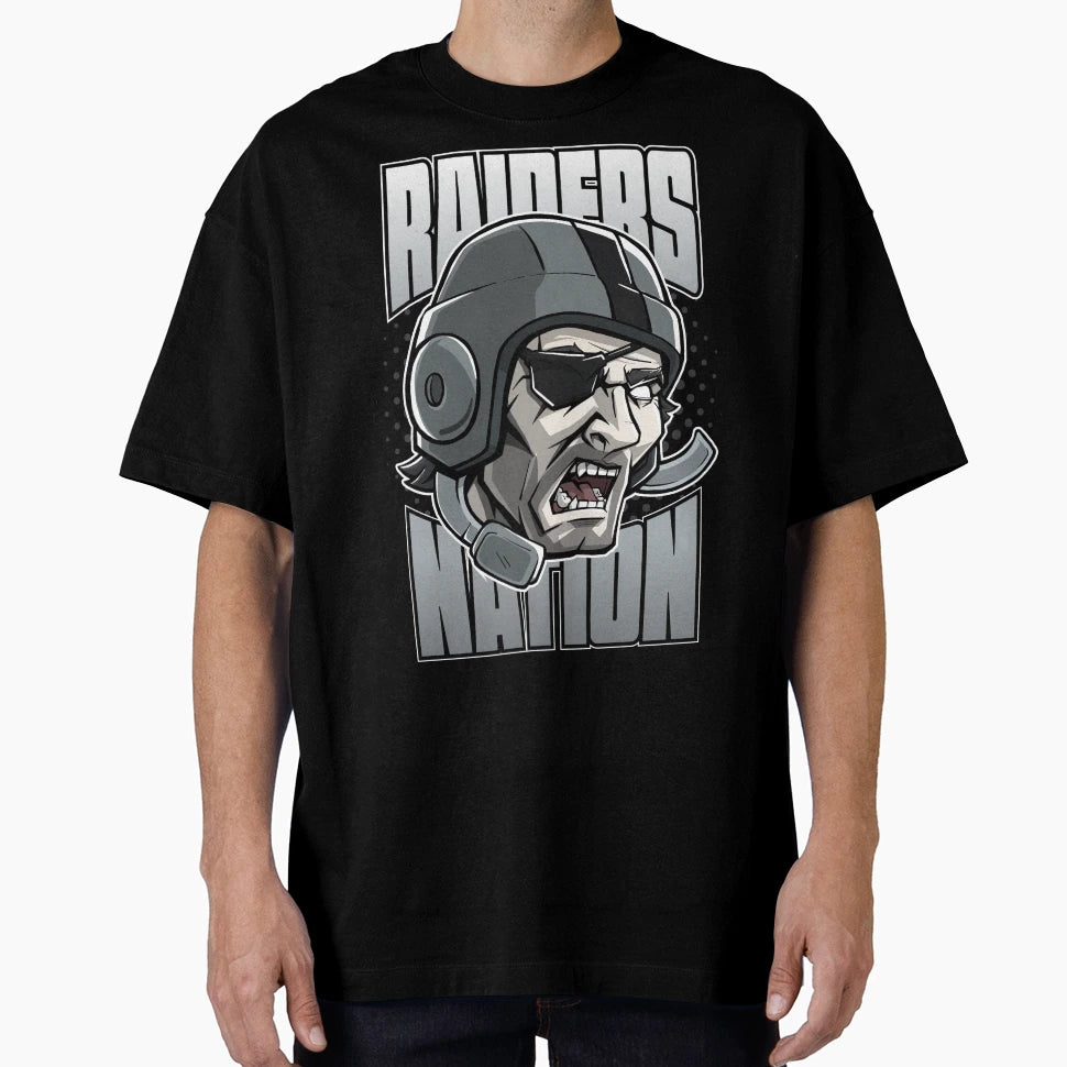 Raider Nation Warrior Silver And T-Shirt - Streetwear Style for Adults - T-Shirt, Sweatshirt, Hoodie