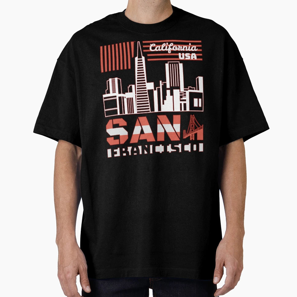 City San Francisco California Usa T-Shirt - Fun Novelty Design Unisex - T-Shirt, Sweatshirt, Hoodie
