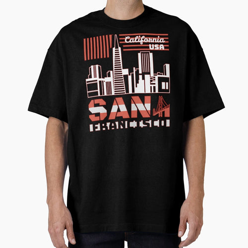 City San Francisco California Usa T-Shirt - Fun Novelty Design Unisex - T-Shirt, Sweatshirt, Hoodie