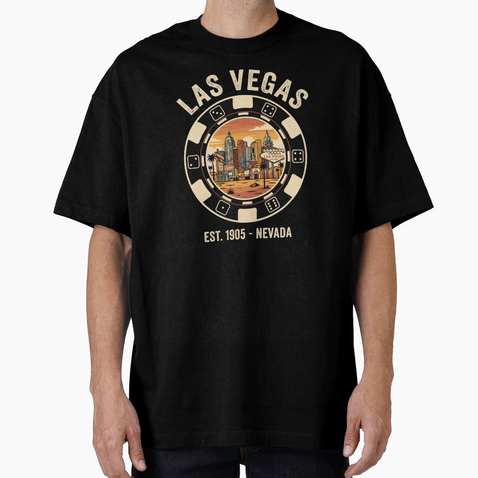 Las Vegas Travel Souvenir Casino Chip T-Shirt - Casual Everyday Wear Unisex - T-Shirt, Sweatshirt, Hoodie