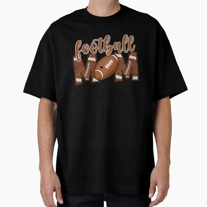 American Football Mom Leopard T-Shirt - Aesthetic Graphic Men Women - T-Shirt, Sweatshirt, Hoodie