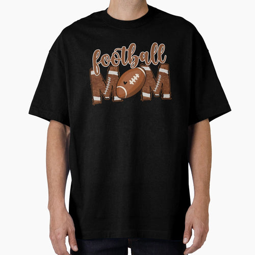 American Football Mom Leopard T-Shirt - Aesthetic Graphic Men Women - T-Shirt, Sweatshirt, Hoodie