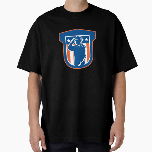 Miilitary Serviceman Salute Side T-Shirt - Custom Art Print for Adults - T-Shirt, Sweatshirt, Hoodie