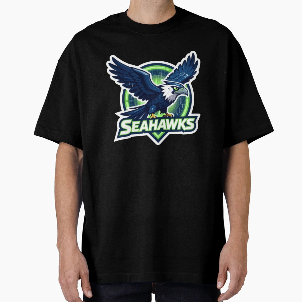 Seattle Seahawks Football Decal T-Shirt - Trendy Graphic for Adults - T-Shirt, Sweatshirt, Hoodie