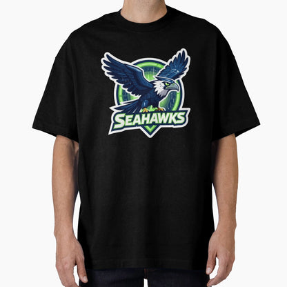 Seattle Seahawks Football Decal T-Shirt - Trendy Graphic for Adults - T-Shirt, Sweatshirt, Hoodie