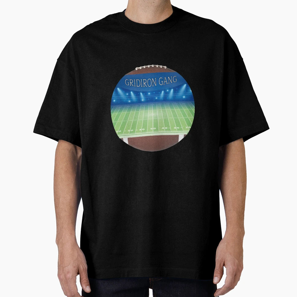 Gridiron Gang American Football Logo T-Shirt - Trendy Graphic for Adults - T-Shirt, Sweatshirt, Hoodie