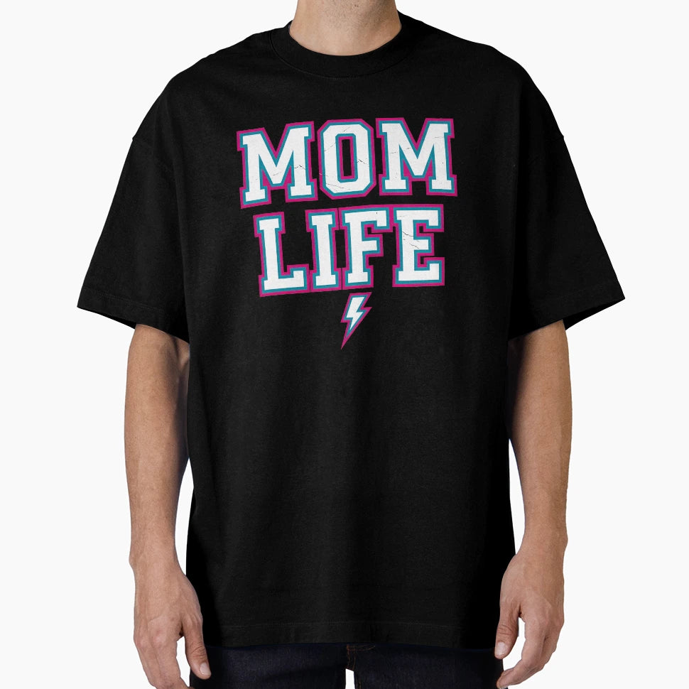 Mom Life Varsity T-Shirt - Casual Everyday Wear for Adults - T-Shirt, Sweatshirt, Hoodie