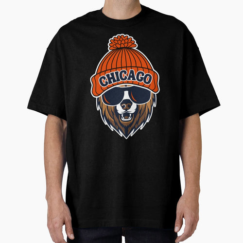 Chicago Bear Beanie T-Shirt - Streetwear Style Men Women - T-Shirt, Sweatshirt, Hoodie