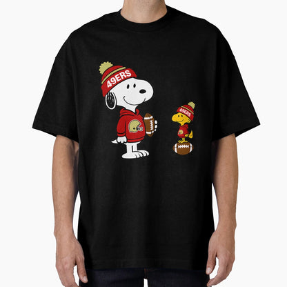 San Francisco 49Ers Snoopy And T-Shirt - Graphic Print for Adults - T-Shirt, Sweatshirt, Hoodie