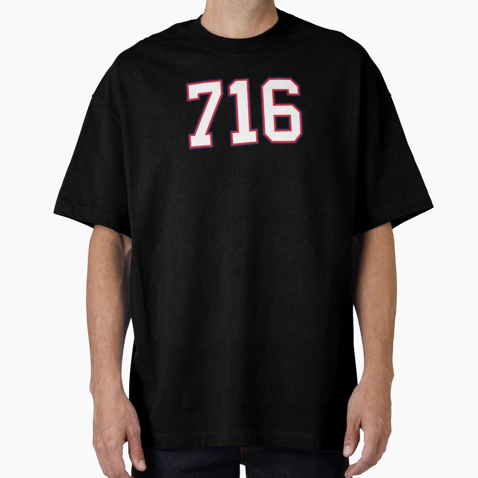 Bills 716 Home T-Shirt - Novelty Apparel for Adults - T-Shirt, Sweatshirt, Hoodie
