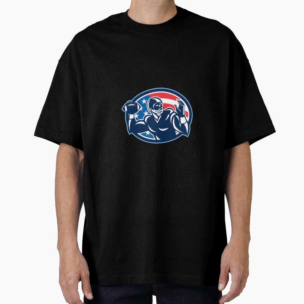 Quarterback Qb Throwing Ball T-Shirt - Graphic Print for Adults - T-Shirt, Sweatshirt, Hoodie