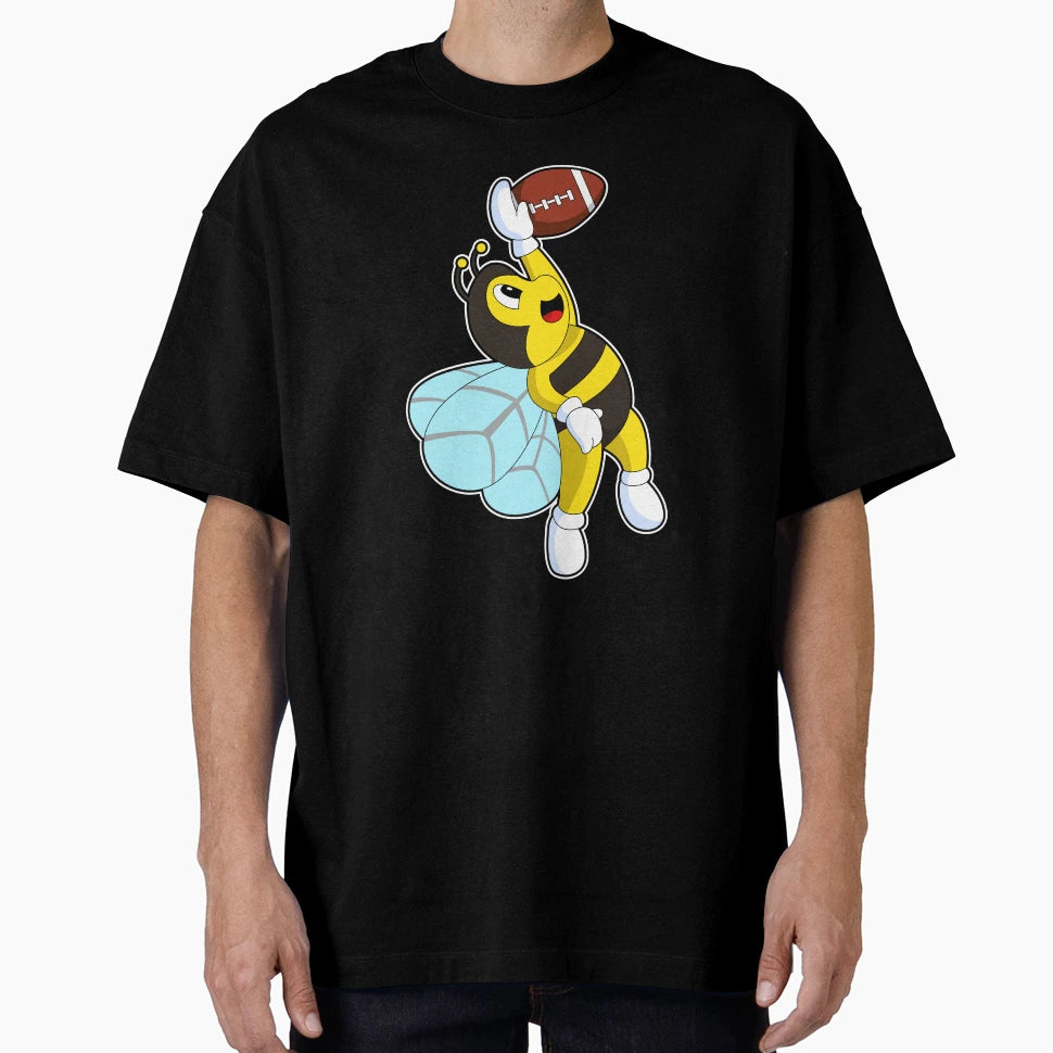 Bee Football Sports T-Shirt - Casual Everyday Wear Unisex - T-Shirt, Sweatshirt, Hoodie