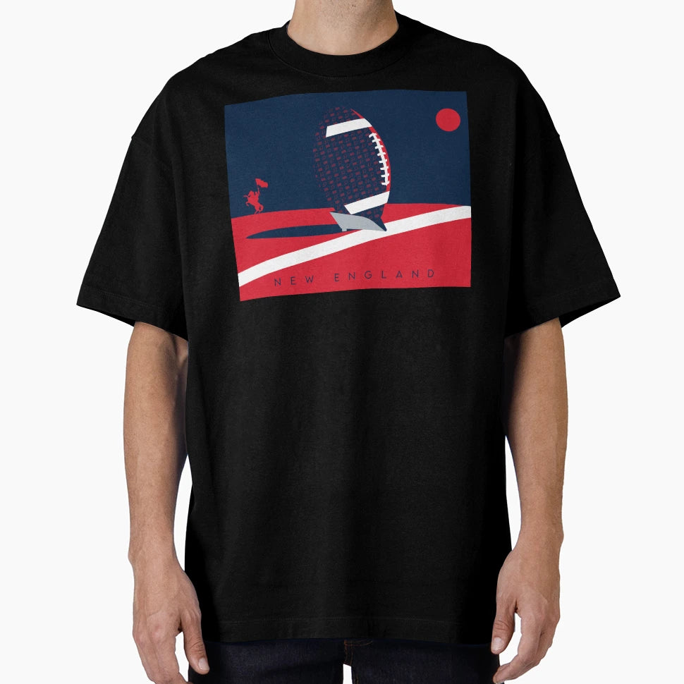 New England Boston Football Nfl Fan T-Shirt - Custom Art Print Men Women - T-Shirt, Sweatshirt, Hoodie