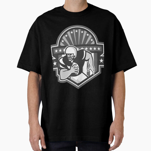 American Football Player Ball Running T-Shirt - Trendy Graphic Unisex - T-Shirt, Sweatshirt, Hoodie