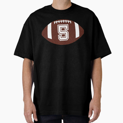 American Football Jersey No 5 Back T-Shirt - Aesthetic Graphic Men Women - T-Shirt, Sweatshirt, Hoodie