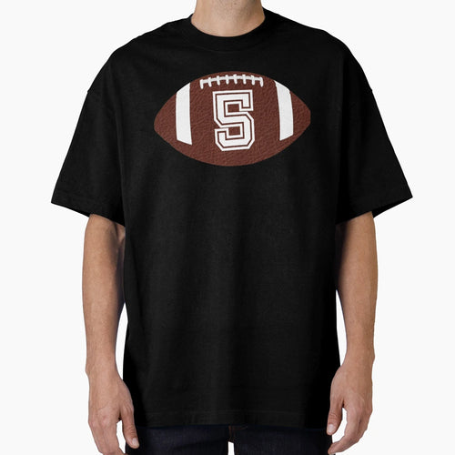 American Football Jersey No 5 Back T-Shirt - Aesthetic Graphic Men Women - T-Shirt, Sweatshirt, Hoodie