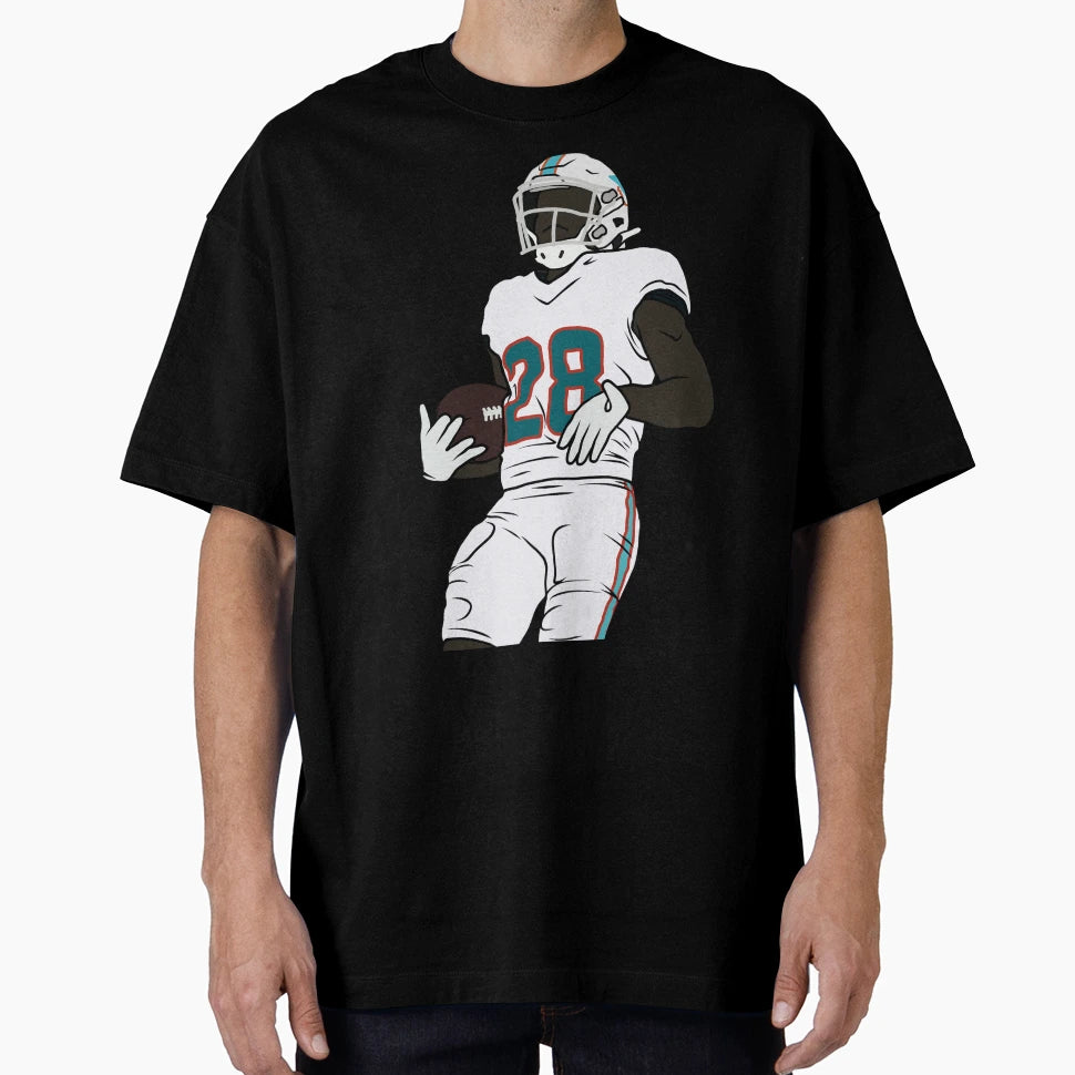 Devon Achane Celebration T-Shirt - Graphic Print Unisex - T-Shirt, Sweatshirt, Hoodie