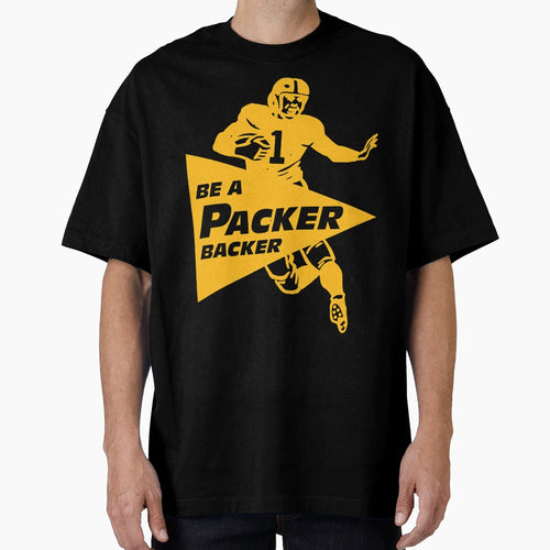 Be Packer Backer Runner Yellow T-Shirt - Unique Graphic for Adults - T-Shirt, Sweatshirt, Hoodie