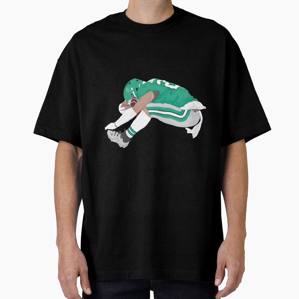 Unstoppable Football Action Dynamic Leap T-Shirt - Trendy Graphic Men Women - T-Shirt, Sweatshirt, Hoodie