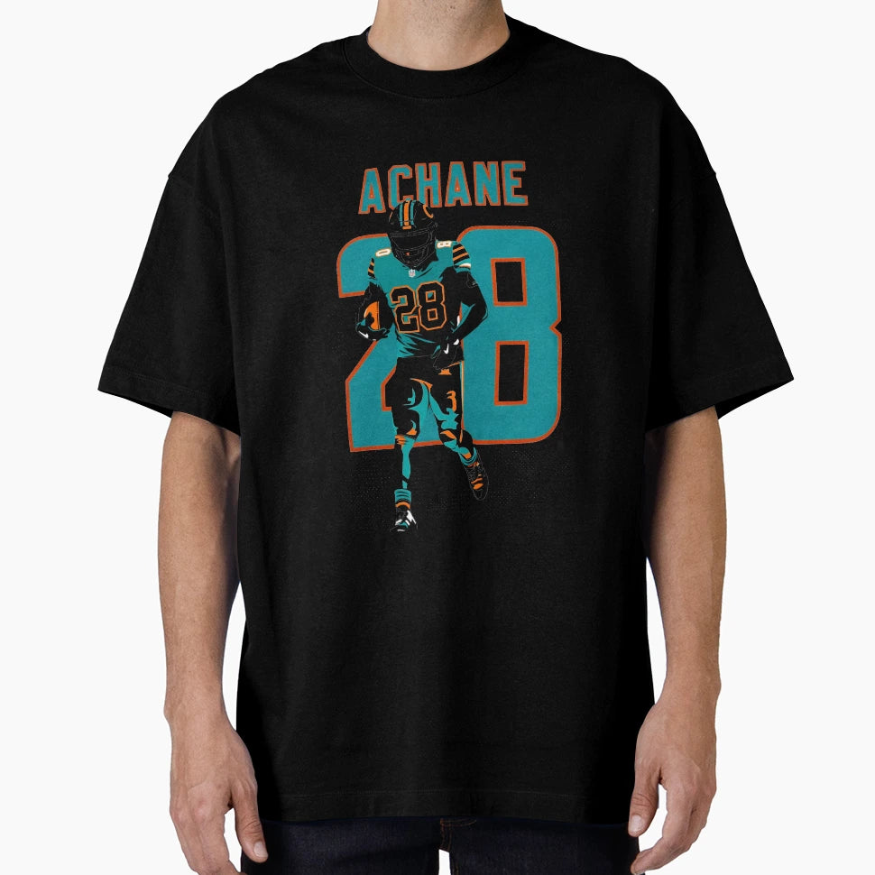 Devon Achane Dolphins 28 Minimalist T-Shirt - Minimalist Print for Adults - T-Shirt, Sweatshirt, Hoodie