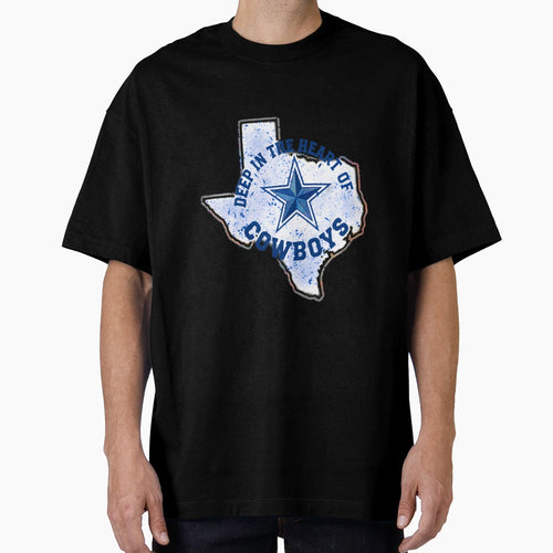 Dallas Cowboys Deep Heart Cowboys T-Shirt - Aesthetic Graphic for Adults - T-Shirt, Sweatshirt, Hoodie