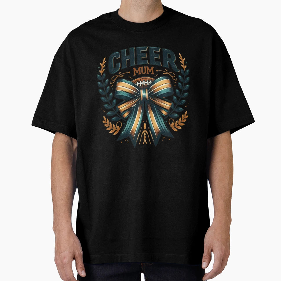 Cheer Mom Flowers T-Shirt - Fun Novelty Design Men Women - T-Shirt, Sweatshirt, Hoodie