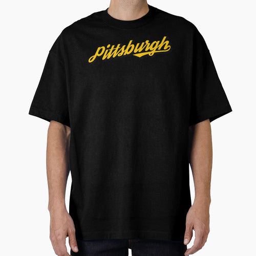 Pittsburgh Script T-Shirt - Unique Graphic for Adults - T-Shirt, Sweatshirt, Hoodie