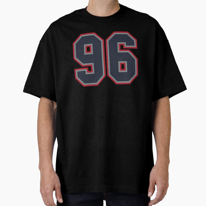 96 Navy Grey Red Sports Number Ninety T-Shirt - Novelty Apparel Men Women - T-Shirt, Sweatshirt, Hoodie