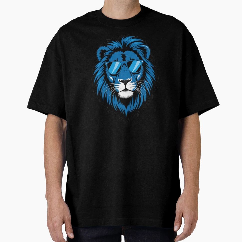 Lion Blue Glasses Lion Blue Glasses T-Shirt - Trendy Graphic Unisex - T-Shirt, Sweatshirt, Hoodie