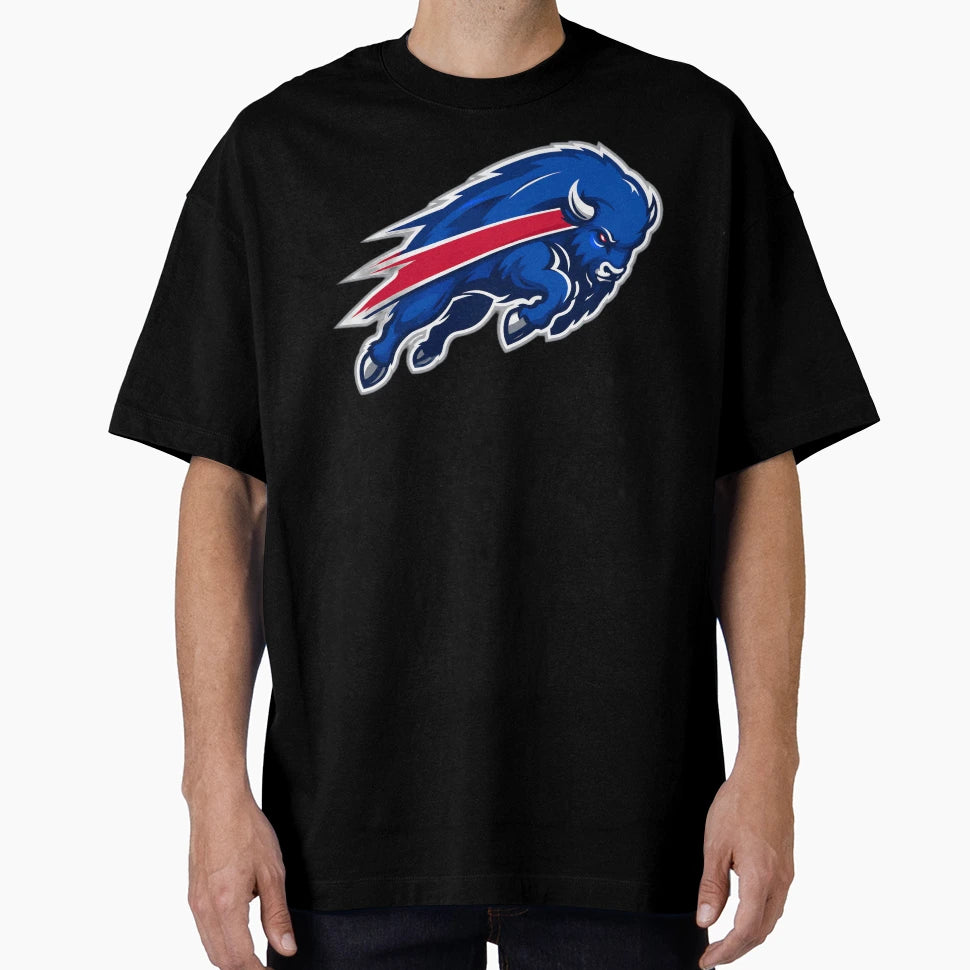 Charging Through Storm Buffalo T-Shirt - Unique Graphic for Adults - T-Shirt, Sweatshirt, Hoodie
