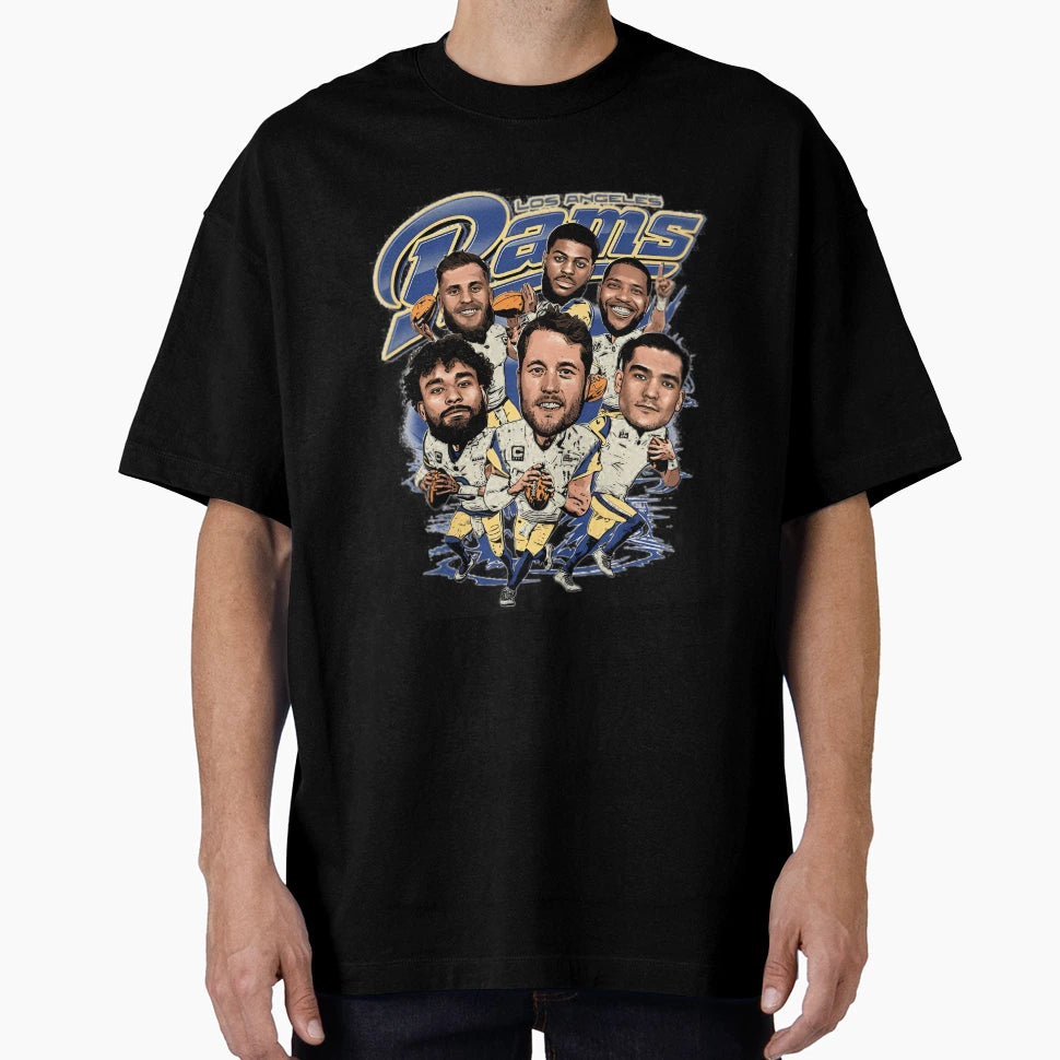 Los Angeles Rams Football Team Caricature T-Shirt - Graphic Print Men Women - T-Shirt, Sweatshirt, Hoodie