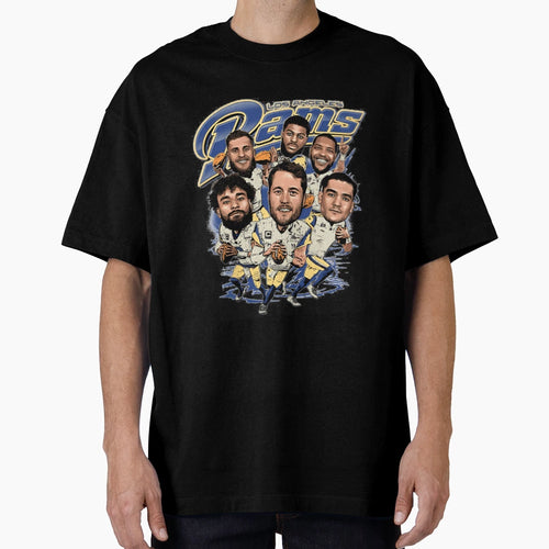 Los Angeles Rams Football Team Caricature T-Shirt - Graphic Print Men Women - T-Shirt, Sweatshirt, Hoodie