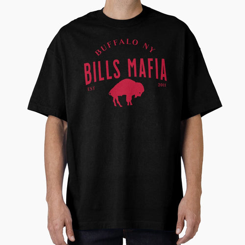 Bills Mafia Standing Buffalo Red T-Shirt - Casual Everyday Wear Unisex - T-Shirt, Sweatshirt, Hoodie