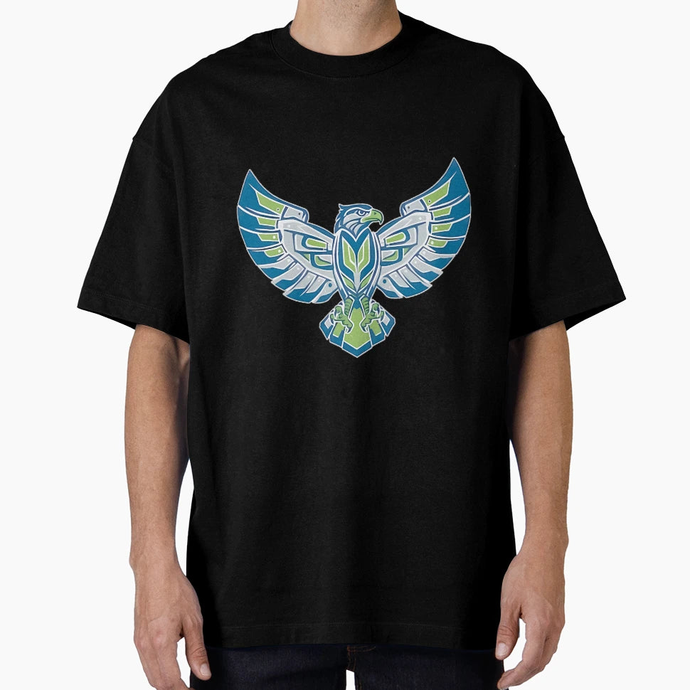 Seattle Eagle Football Fan T-Shirt - Custom Art Print Unisex - T-Shirt, Sweatshirt, Hoodie