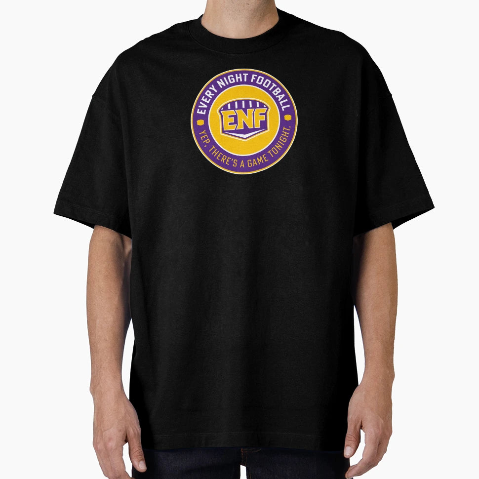 Every Night Football Circular Slogan T-Shirt - Unique Graphic Unisex - T-Shirt, Sweatshirt, Hoodie