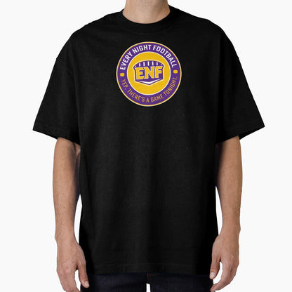 Every Night Football Circular Slogan T-Shirt - Unique Graphic Unisex - T-Shirt, Sweatshirt, Hoodie