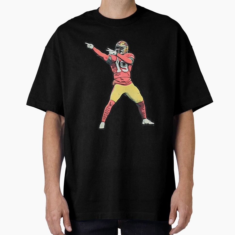 DS 49Ers Wide Receiver Bold Cartoon T-Shirt - Trendy Graphic Men Women - T-Shirt, Sweatshirt, Hoodie