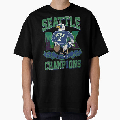 Champions De Seahawks De Seattle 2026 T-Shirt - Aesthetic Graphic Unisex - T-Shirt, Sweatshirt, Hoodie