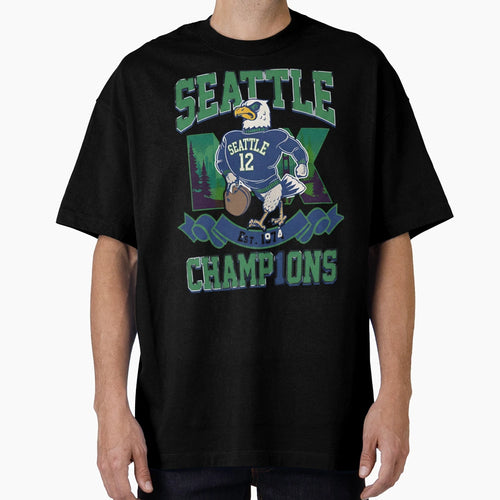 Champions De Seahawks De Seattle 2026 T-Shirt - Aesthetic Graphic Unisex - T-Shirt, Sweatshirt, Hoodie