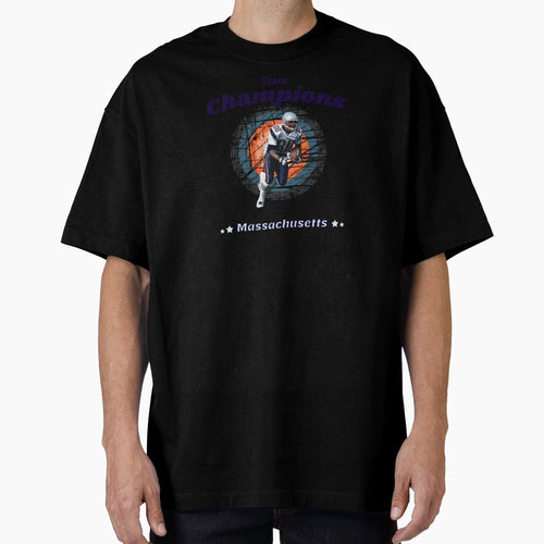 State Massachusetts Football Lover T-Shirt - Custom Art Print Unisex - T-Shirt, Sweatshirt, Hoodie