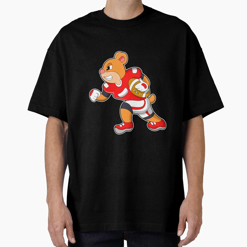 Bear Football Sports T-Shirt - Trendy Graphic Men Women - T-Shirt, Sweatshirt, Hoodie