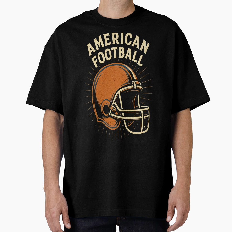 American Football Helmet Gridiron Art T-Shirt - Custom Art Print Men Women - T-Shirt, Sweatshirt, Hoodie