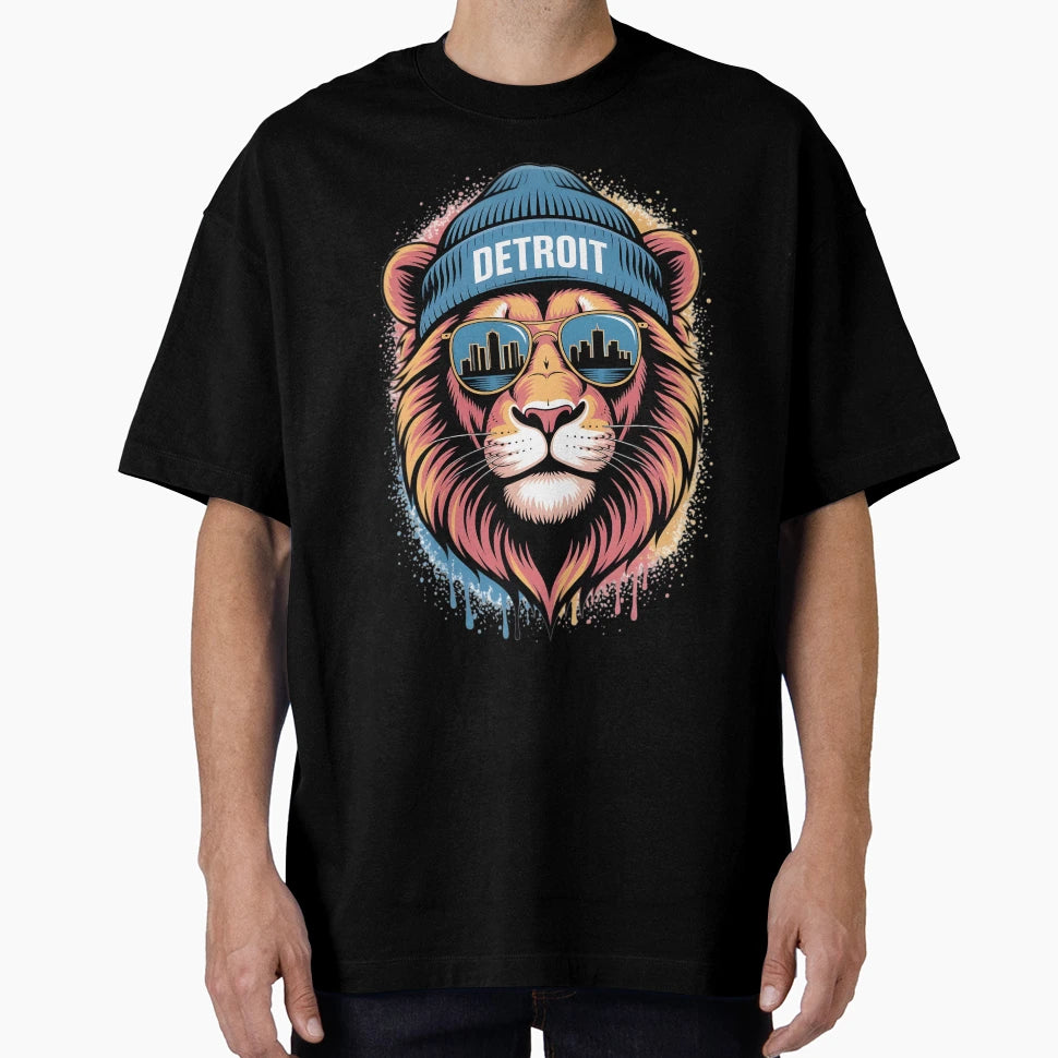 Detroit Lion T-Shirt - Trendy Graphic Men Women - T-Shirt, Sweatshirt, Hoodie