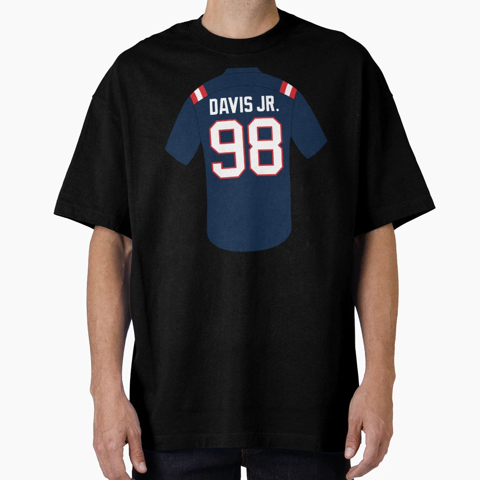 Carl Davis Jr Jersey Number 98 T-Shirt - Minimalist Print Unisex - T-Shirt, Sweatshirt, Hoodie