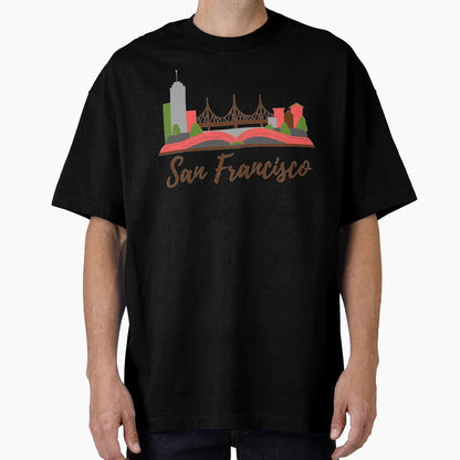 San Francisco T-Shirt - Custom Art Print Unisex - T-Shirt, Sweatshirt, Hoodie