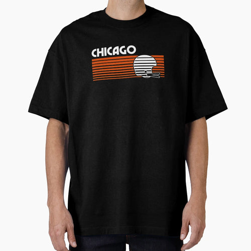 Chicago Football Helmet Game Day T-Shirt - Graphic Print for Adults - T-Shirt, Sweatshirt, Hoodie