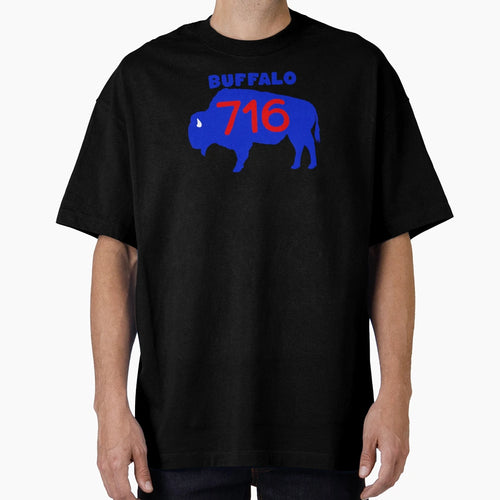 Buffalo New York Ny 716 Area Code Bison T-Shirt - Unique Graphic for Adults - T-Shirt, Sweatshirt, Hoodie